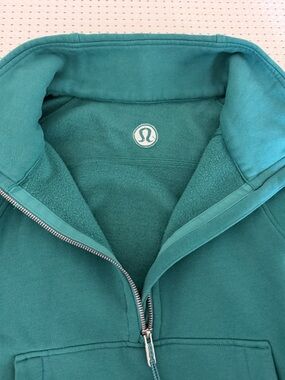 lululemon athletica Teal Green Half-Zip Pullover